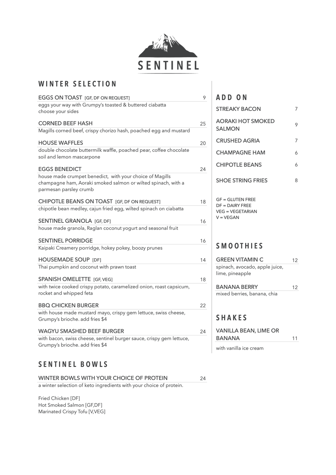 Sentinel Cafe