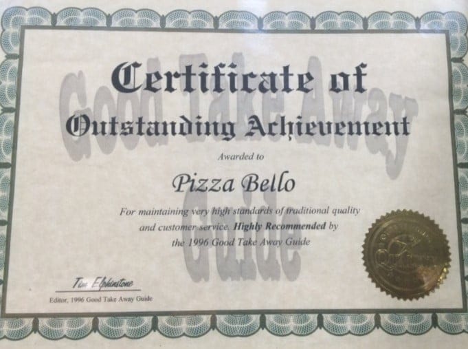 Pizza Bello Morley